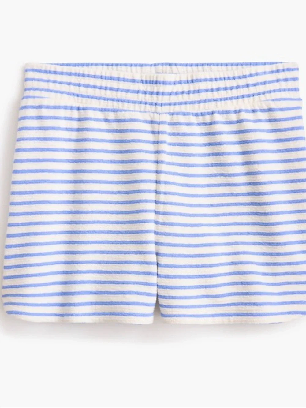 J Crew Jacquard striped crewneck sweatshirt with matching shorts